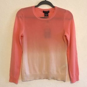 Pink ombré cashmere sweater